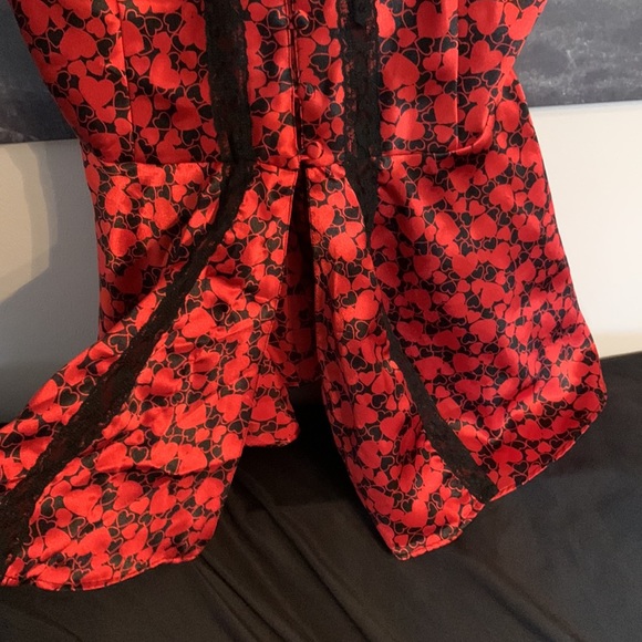 Vintage ♥️Victoria Secret red heart babydoll M - Picture 9 of 9